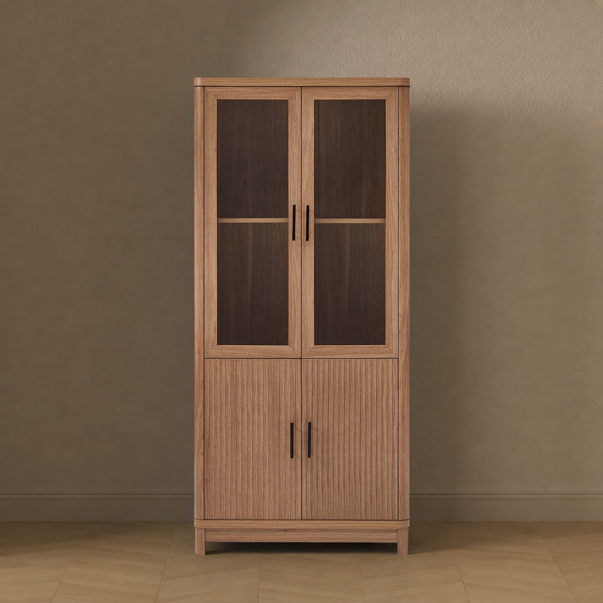 Jodie 31" Bookcase Cabinet in Maple (6-Shelf)