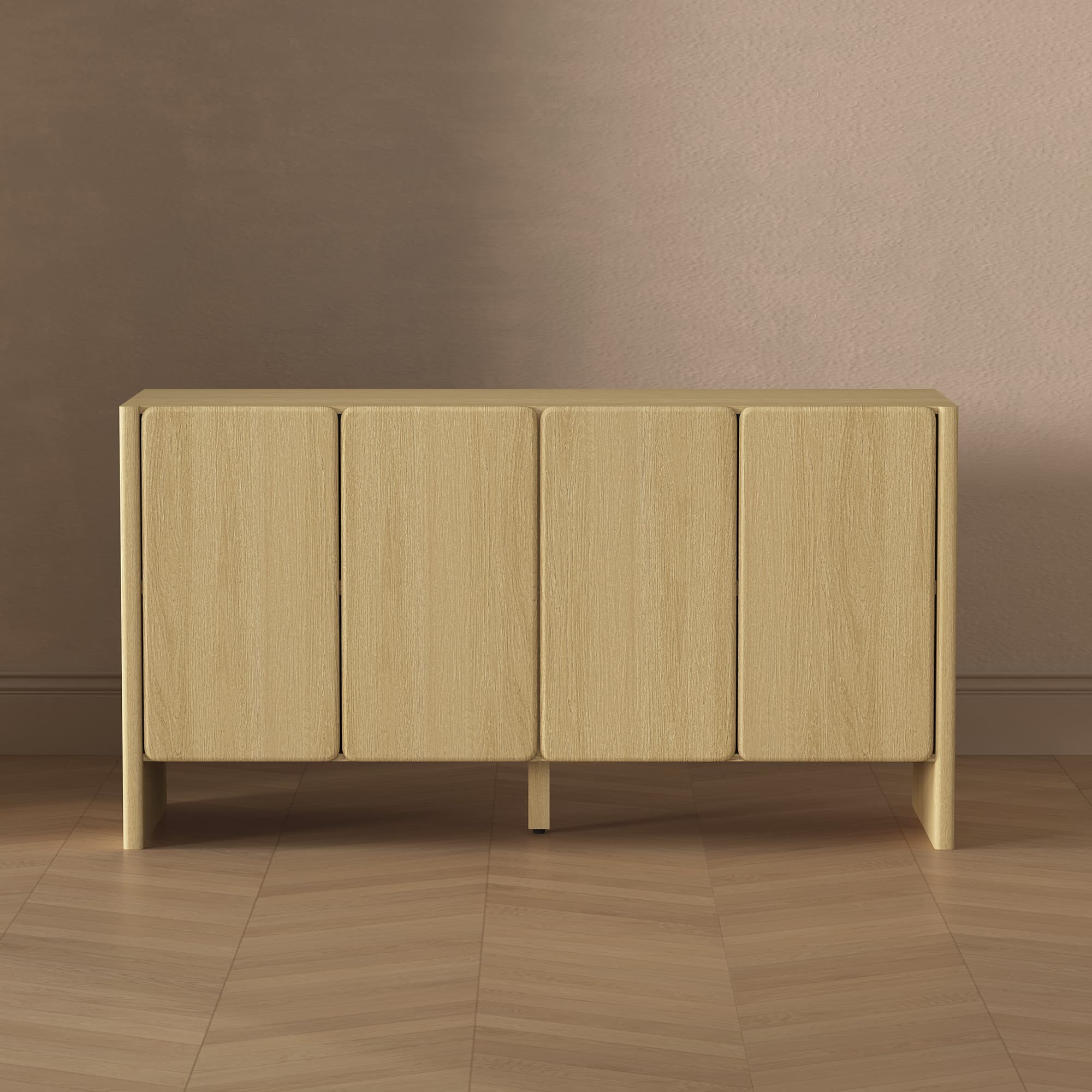 Linda 60" Sideboard in Natural Oak