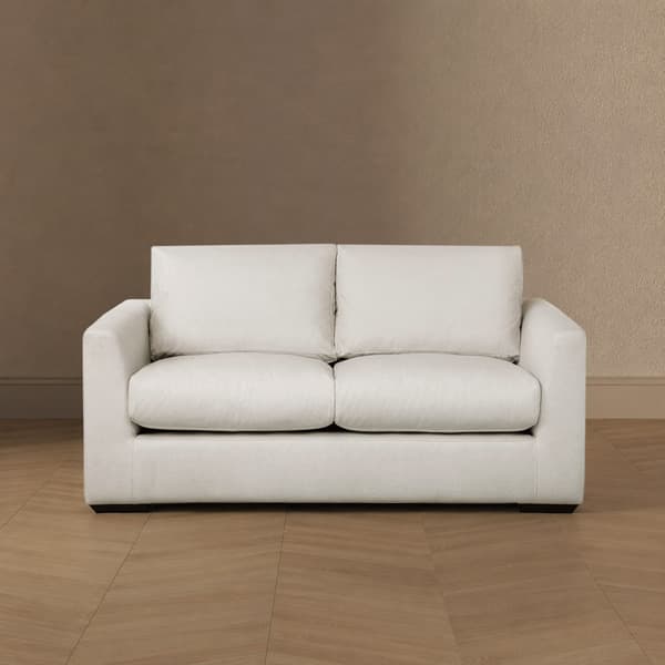 Cleo Upholstered Loveseat in Cream