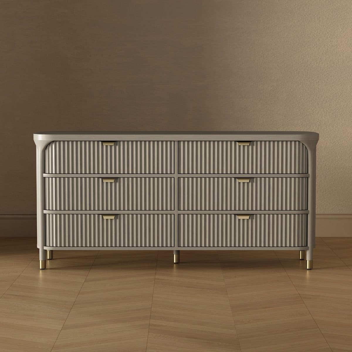 Park 68" Solid Wood Dresser (6-Drawer)